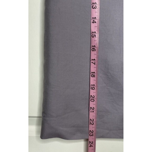 Talbots Pencil Skirt Size 14 Cotton & Silk Blend Career Casual Lavender Lined - Picture 5 of 9